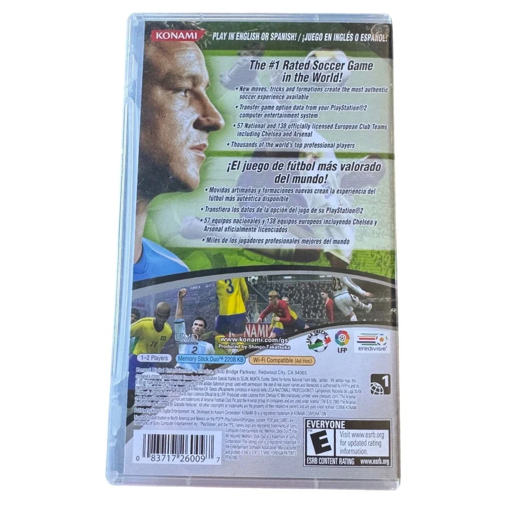 World Soccer Winning Eleven 9 Sony PSP Konami 2006 Soccer Video Game UMD E Rated